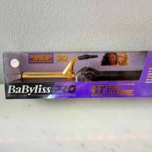 BaByliss PRO Gold Titanium Curling Iron